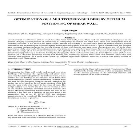 Optimization of a multistorey building by optimum