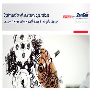 Optimization of inventory operations across 18 countries with oracle applications