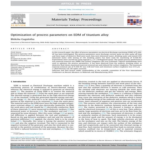 Optimization of process parameters on edm of ti 6 al-4v- materials today paper