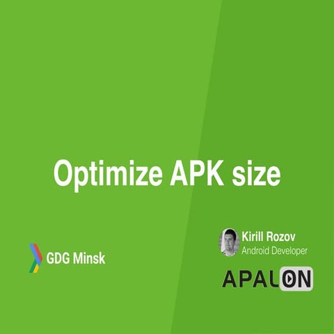 Optimize APK size