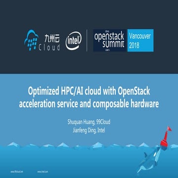 Optimized HPC/AI cloud with OpenStack acceleration service and composable hardware