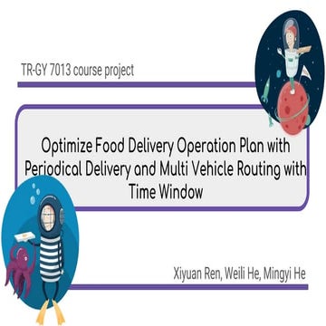 Optimal food delivery operation plan with periodic delivery and multi vehicle...