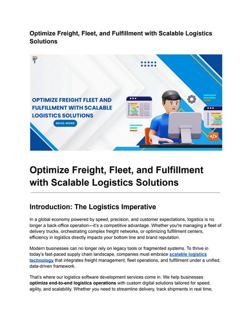 Optimize Freight, Fleet, and Fulfillment with Scalable Logistics Solutions.pdf
