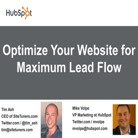 Optimizing Your Site for Maximum Lead Flow