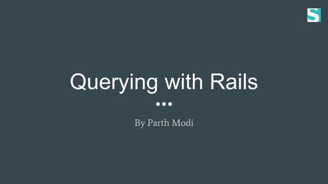 Querying with Rails