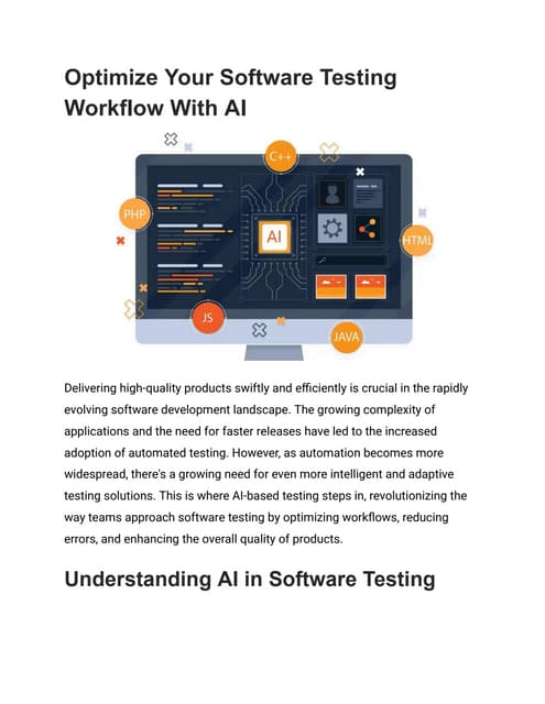 Optimize Your Software Testing Workflow With AI.pdf