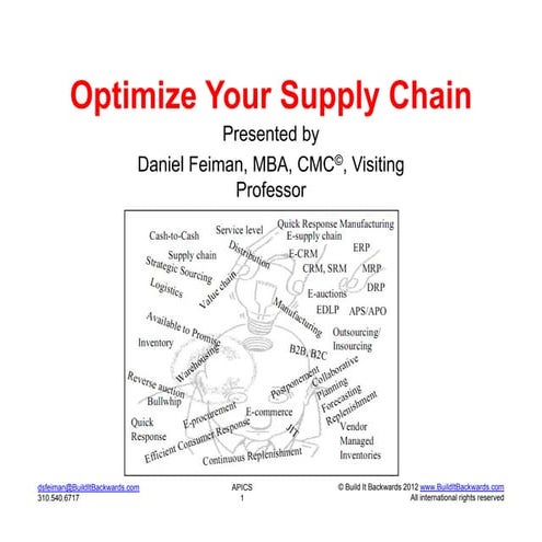 Optimize your supply chain