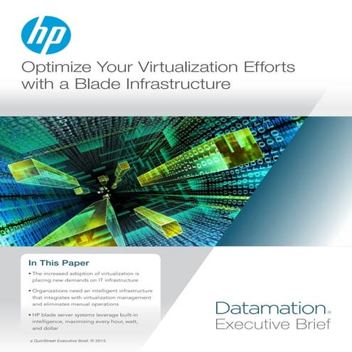 Optimize your virtualization_efforts_with_a_blade_infrastructure