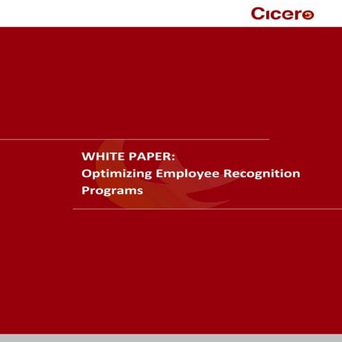 Optimizing Employee Recognition Programs