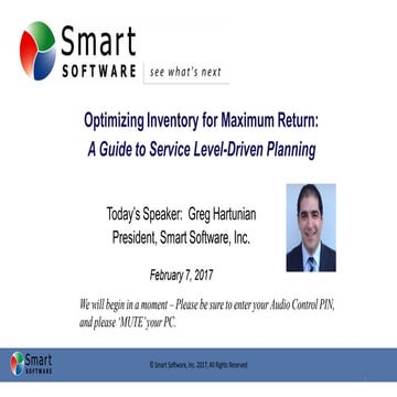 Optimizing Inventory with Service Level Driven Planning