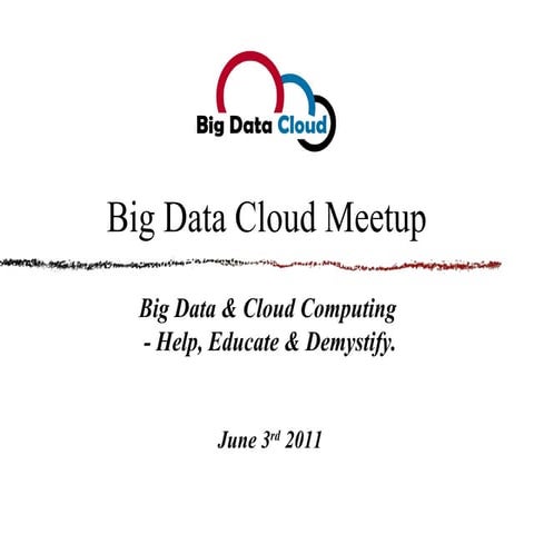 Optimizing Bursty Hadoop on AWS - Big Data Cloud - June 3rd Meetup