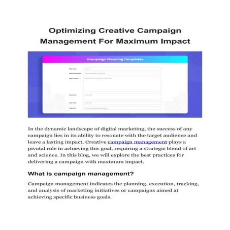 Optimizing Creative Campaign Management For Maximum Impact - Slideshare.docx