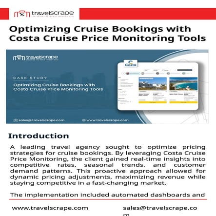 Optimizing Cruise Bookings with Costa Cruise Price Monitoring.pptx