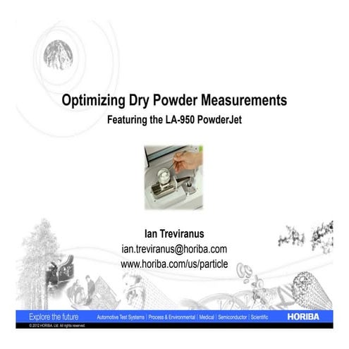 Optimizing Dry Powder Measurements with the LA-950