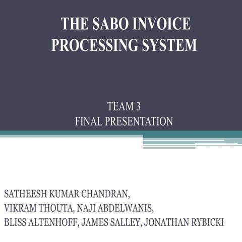 Optimizing invoice processing