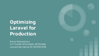 Optimizing Laravel for Production