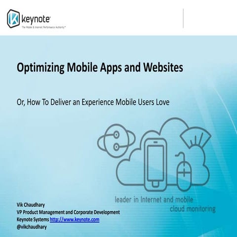 Optimizing mobile apps and websites