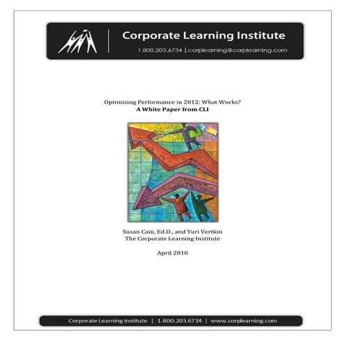 Optimizing Performance