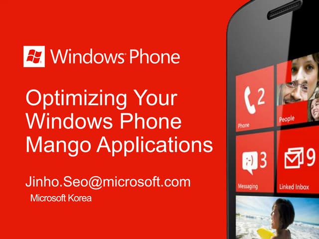 Optimizing windows phone apps
