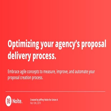 Optimizing your agency's proposal delivery process