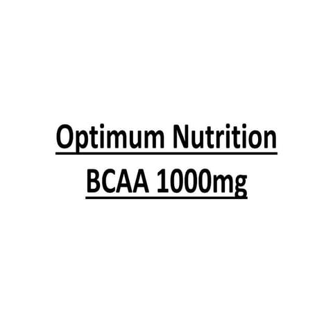 Optimum nutrition bcaa 1000