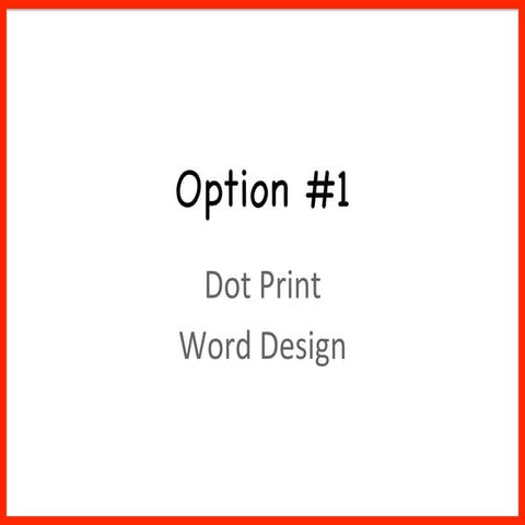 Option 1 slide show dsl 7 may 25 29