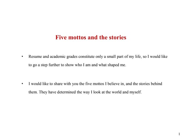 Optional essay