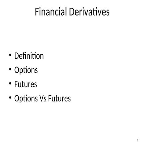 Options_Financial Management_Financial Derivatives | PPT