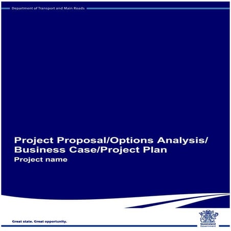 Options analysis template in major feasibility study