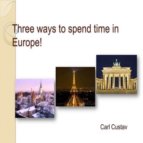 Options between 3 different hotels