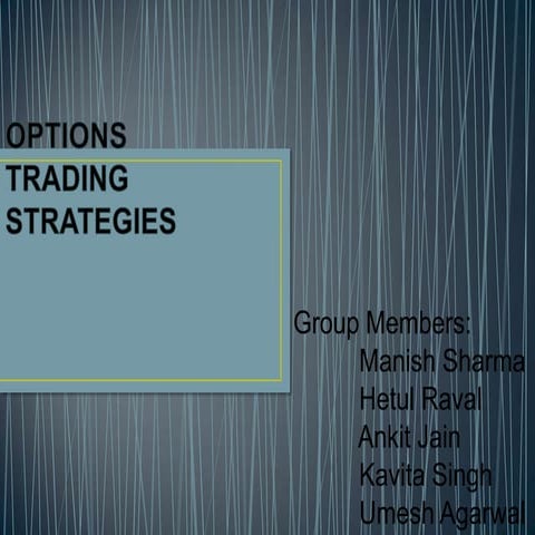 Options trading strategies