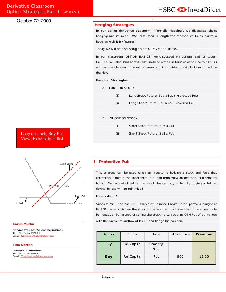 Options strategies pdf