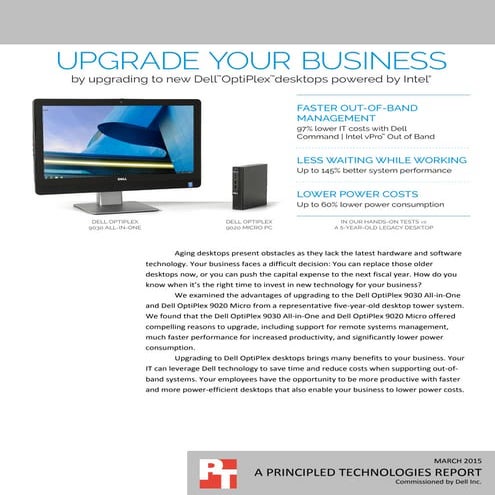 Upgrading to new Dell OptiPlex desktops