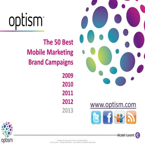 Optism's 50 Best Mobile Marketing Campaigns
