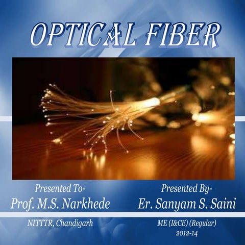 Opto electronics  by  er. sanyam s. saini  me  (reg) 2012-14