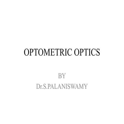 Optometric optics
