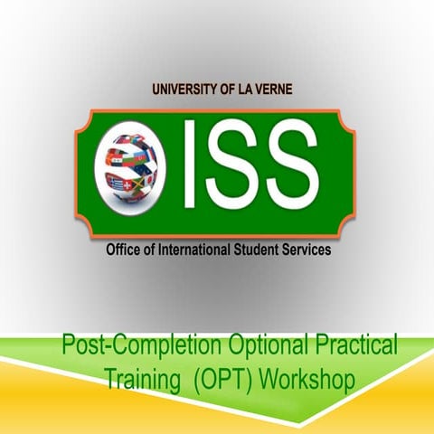 OPT Workshop | PPTX