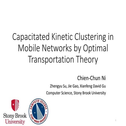 Capacitated Kinetic Clustering in Mobile Networks by Optimal Transportation T...