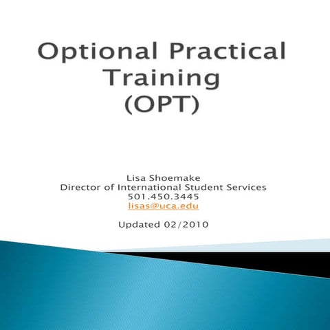 Optional Practical Training