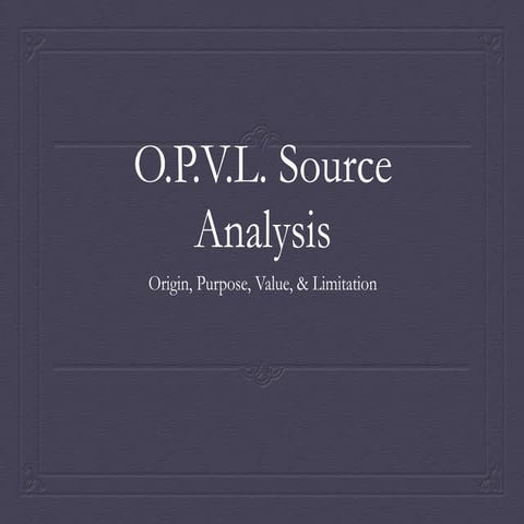 OPVL intro notes