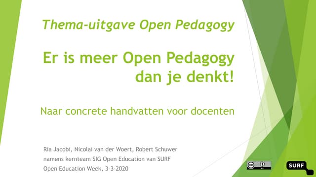 Webinar Open Pedagogy