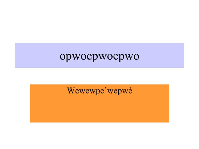 Opwoepwoepwo