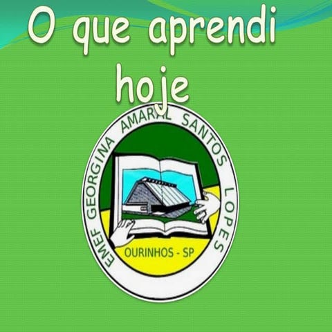 O que aprendi hoje...