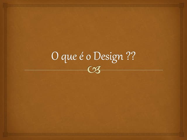 O que é o Design