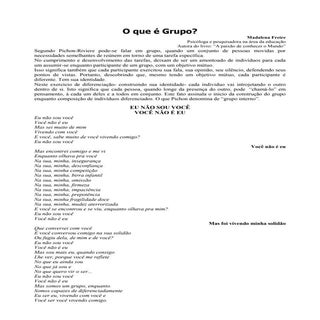 O Que é Grupo