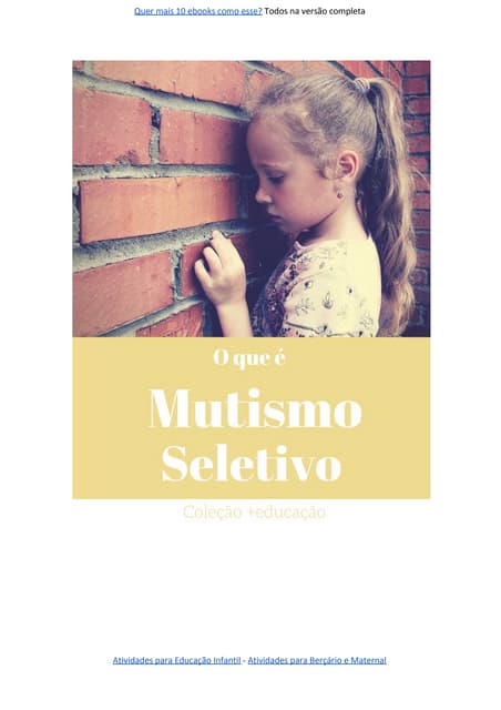 O que é mutismo seletivo | PDF