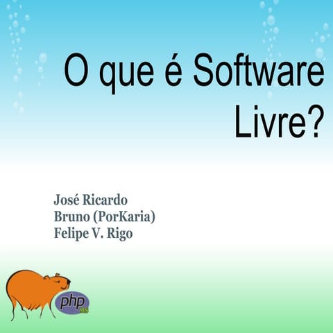 O que é Software Livre
