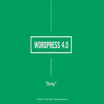 O que há de novo no wordpress 4.0