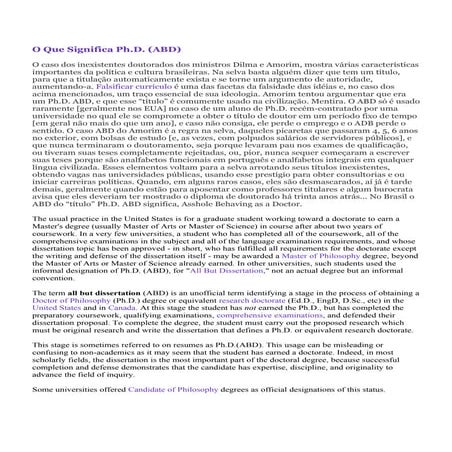 O que significa ph d abd