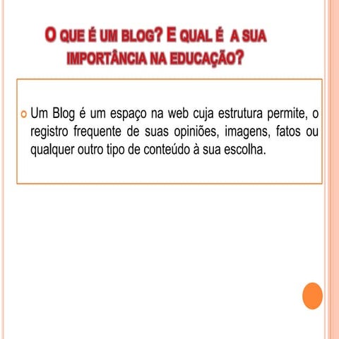 O que é um blog